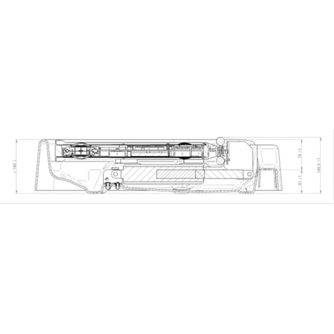 Triunghi semnalizare LED rabatabil electric - 500 mm - Clasa 2 - prindere magnetica